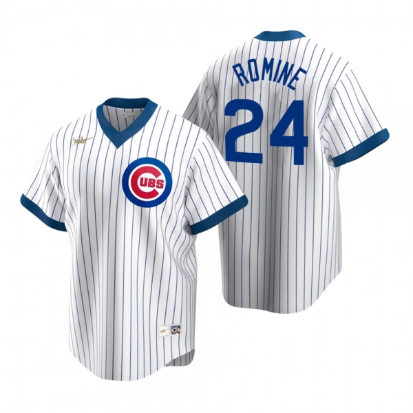 Chicago Cubs Andrew Romine Nike White Cooperstown Collection Home Jersey