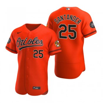 Men's Baltimore Orioles Anthony Santander Nike Orange 30th Anniversary Authentic Jersey