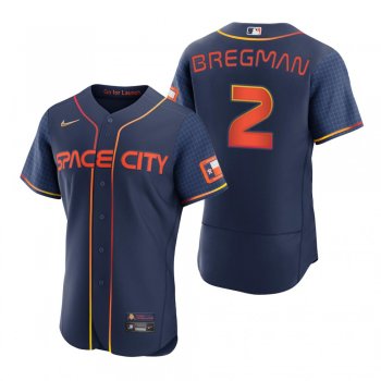 Men's Houston Astros Alex Bregman Navy 2022 City Connect Authentic Jersey