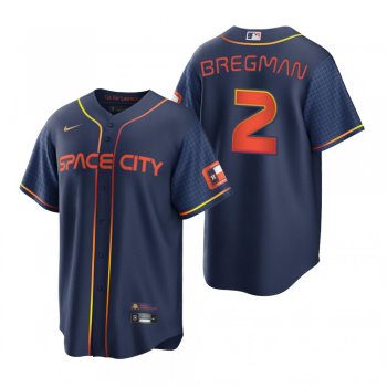 Houston Astros Alex Bregman Navy 2022 City Connect Replica Jersey