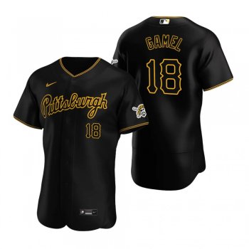 Men's Pittsburgh Pirates Ben Gamel Black Authentic Alternate Jersey