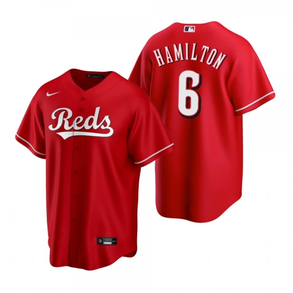 Men's Cincinnati Reds Billy Hamilton Nike Scarlet Replica Jersey