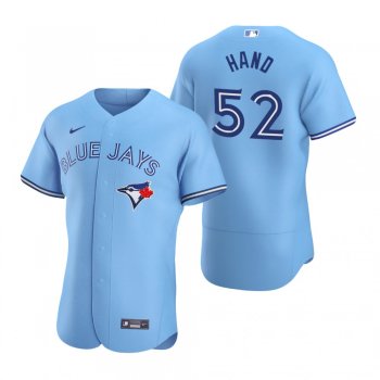 Men's Toronto Blue Jays Brad Hand Nike Powder Blue Authentic Home Jersey