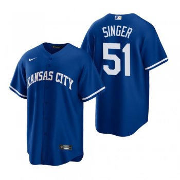 Kansas City Royals Brady Singer Nike Royal Replica Alternate Jersey