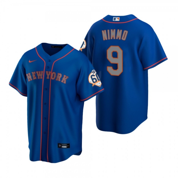 New York Mets Brandon Nimmo Nike Royal 60th Anniversary Replica Jersey