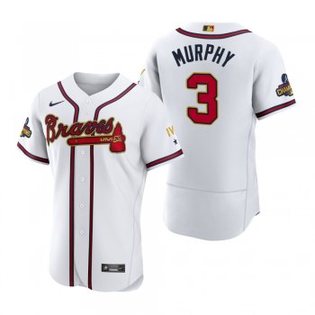 Atlanta Braves Dale Murphy White 2022 Gold Program Authentic Jersey