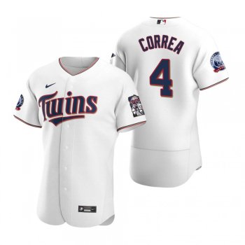 Men's Minnesota Twins Carlos Correa White Authentic Home Jersey