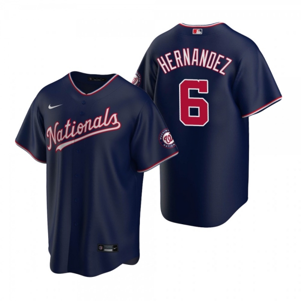 Washington Nationals Cesar Hernandez Nike Navy Replica Alternate Jersey