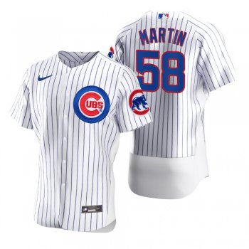 Men's Chicago Cubs Chris Martin White Authentic Home Jersey