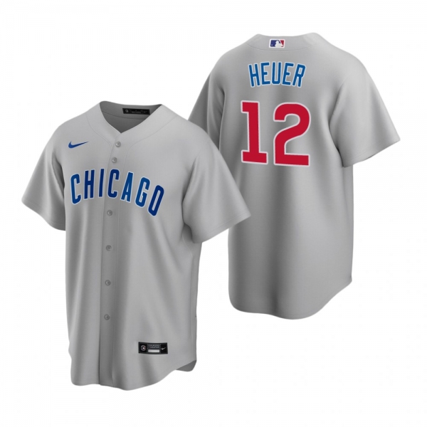 Chicago Cubs Codi Heuer Nike Gray Replica Road Jersey