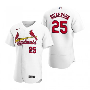 Men's St. Louis Cardinals Corey Dickerson White Authentic Home Jersey