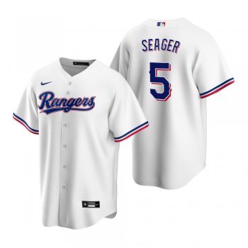 Texas Rangers Corey Seager Nike White Replica Home Jersey