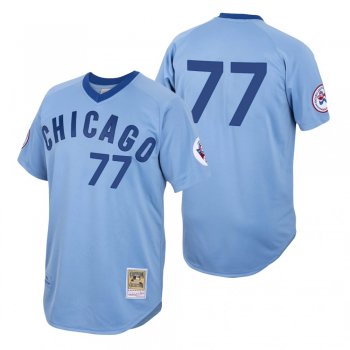 Chicago Cubs Clint Frazier 1976 Cooperstown Light Blue Authentic Jersey