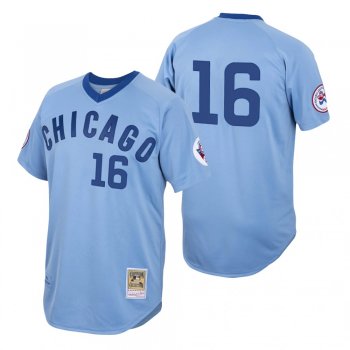 Chicago Cubs Patrick Wisdom 1976 Cooperstown Light Blue Authentic Jersey