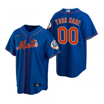 New York Mets Custom Nike Royal 60th Anniversary Alternate Jersey