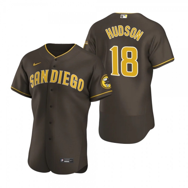 Men's San Diego Padres Daniel Hudson Nike Brown Authentic Road Jersey