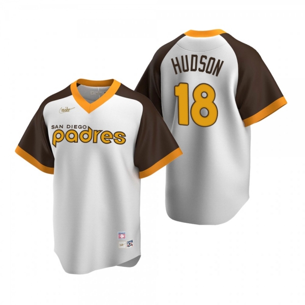 San Diego Padres Daniel Hudson Nike White Cooperstown Collection Home Jersey