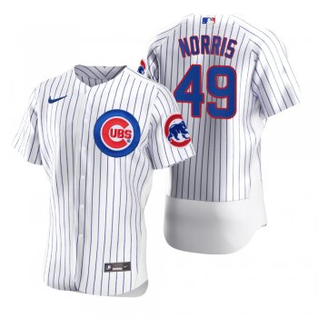 Men's Chicago Cubs Daniel Norris White Authentic Home Jersey