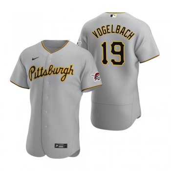 Men's Pittsburgh Pirates Daniel Vogelbach Gray Authentic Road Jersey