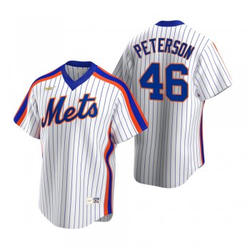 New York Mets David Peterson Nike White Cooperstown Collection Home Jersey