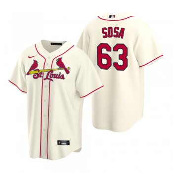 St. Louis Cardinals Edmundo Sosa Nike Cream Replica Alternate Jersey