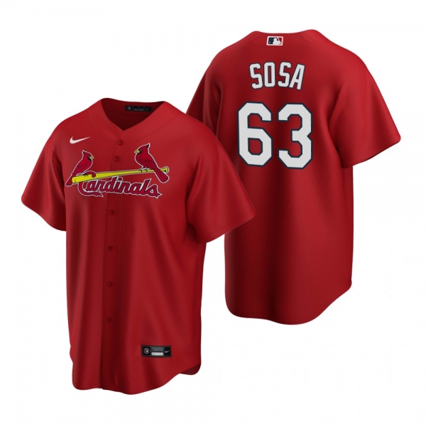 St. Louis Cardinals Edmundo Sosa Nike Red Replica Alternate Jersey