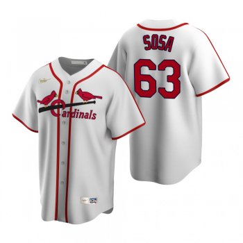 St. Louis Cardinals Edmundo Sosa Nike White Cooperstown Collection Home Jersey