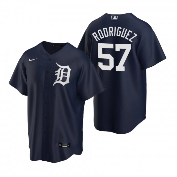 Detroit Tigers Eduardo Rodriguez Nike Navy Replica Alternate Jersey