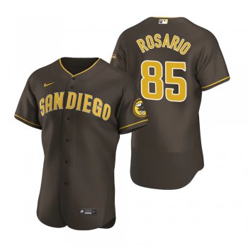 Men's San Diego Padres Eguy Rosario Brown Authentic Road Jersey