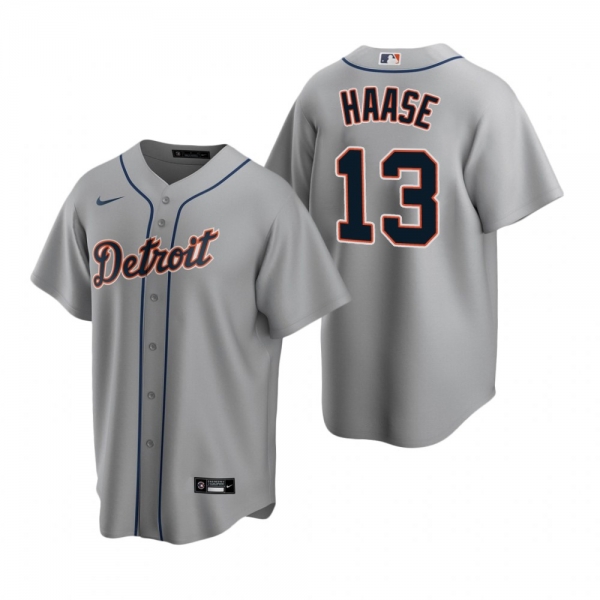 Detroit Tigers Eric Haase Nike Gray Replica Road Jersey