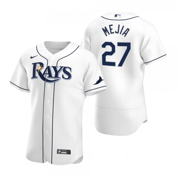 Men's Tampa Bay Rays Francisco Mejia White Authentic Home Jersey