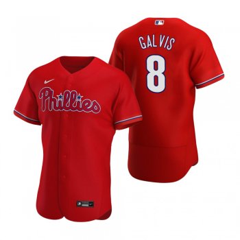 Men's Philadelphia Phillies Freddy Galvis Nike Red Authentic Alternate Jersey