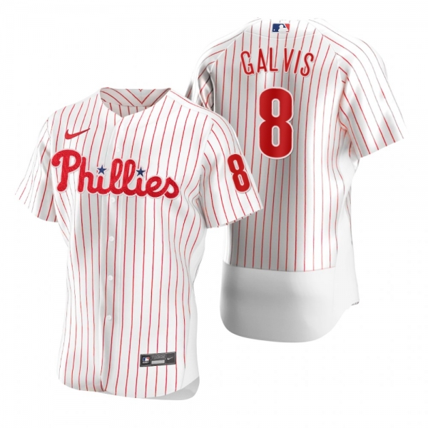 Men's Philadelphia Phillies Freddy Galvis Nike White Authentic Home Jersey