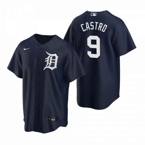 Detroit Tigers Harold Castro Nike Navy Replica Alternate Jersey