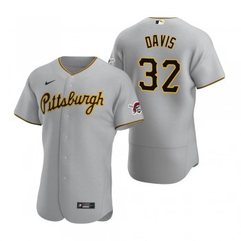 Men's Pittsburgh Pirates Henry Davis Nike Gray Authentic Road Jersey