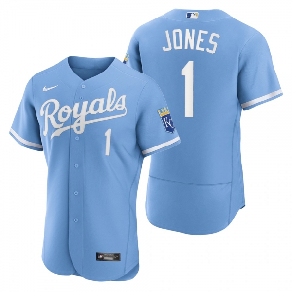 Men's Kansas City Royals JaCoby Jones Powder Blue Authentic Jersey