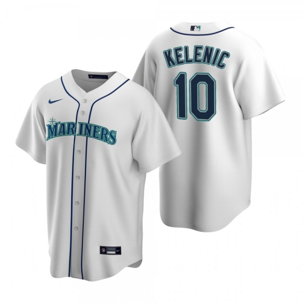 Seattle Mariners Jarred Kelenic Nike White Replica Home Jersey