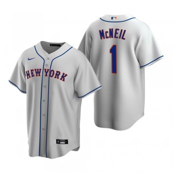 Men's New York Mets Jeff McNeil Nike Gray Replica Road Jersey