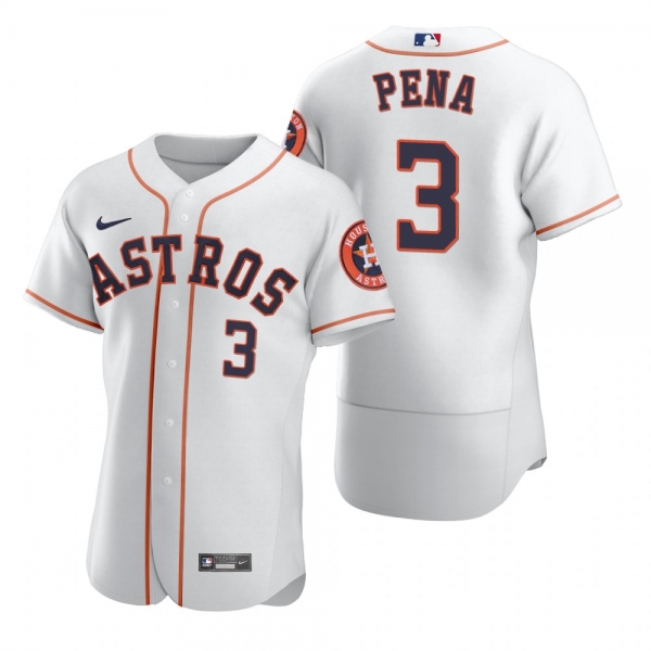 Men's Houston Astros Jeremy Pena White Authentic Home Jersey