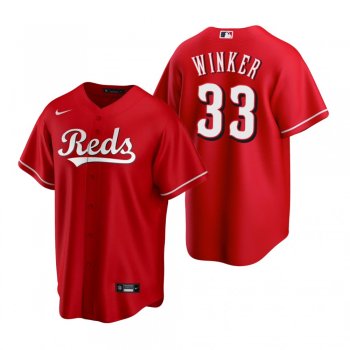 Men's Cincinnati Reds Jesse Winker Nike Scarlet Replica Jersey