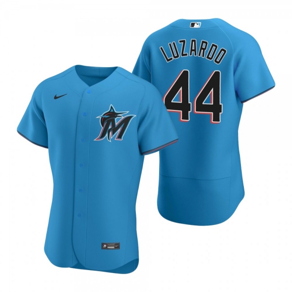 Men's Miami Marlins Jesus Luzardo Nike Blue Authentic Alternate Jersey