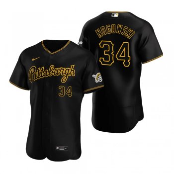 Men's Pittsburgh Pirates John Nogowski Black Authentic Alternate Jersey