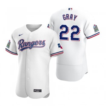 Men's Texas Rangers Jon Gray White Authentic Home Jersey