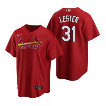 Men's St. Louis Cardinals Jon Lester Nike Red Replica Alternate Jersey