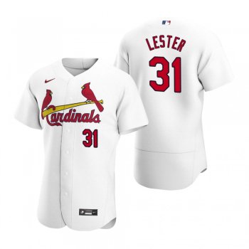 Men's St. Louis Cardinals Jon Lester Nike White Authentic Home Jersey