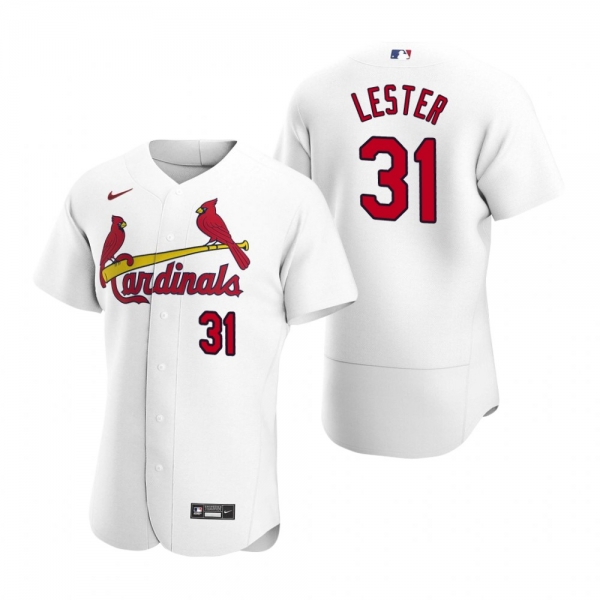 Men's St. Louis Cardinals Jon Lester Nike White Authentic Home Jersey