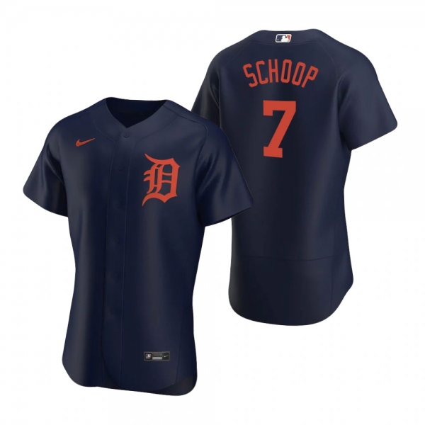 Men's Detroit Tigers Jonathan Schoop Nike Navy Authentic Jersey