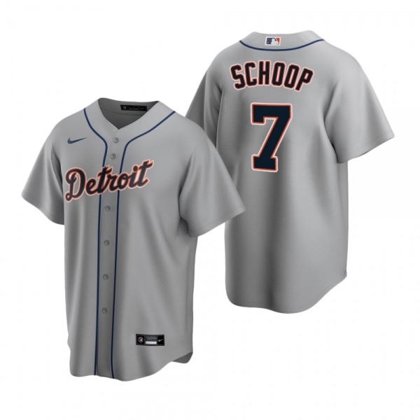 Detroit Tigers Jonathan Schoop Nike Gray Replica Road Jersey