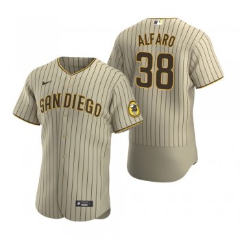 Men's San Diego Padres Jorge Alfaro Tan Brown Authentic Alternate Jersey