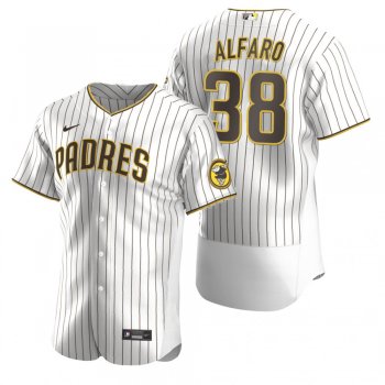 Men's San Diego Padres Jorge Alfaro White Brown Authentic Alternate Jersey